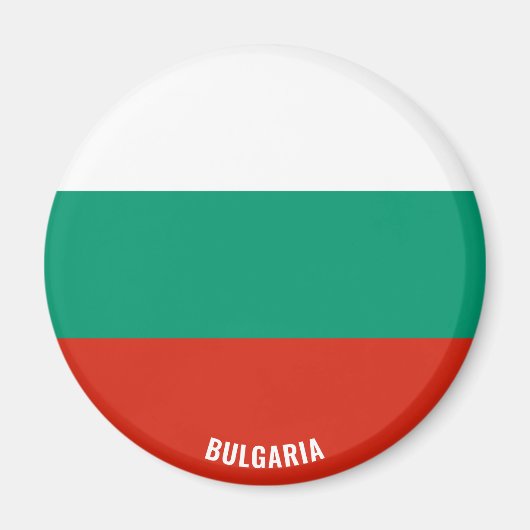 Bulgaarse vlag charmant patriotticum magneet (Voorkant)