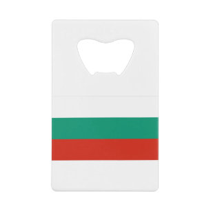 Bulgaarse vlag creditkaart flessenopener