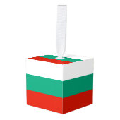 Bulgaarse vlag decoratie (Voorkant hoekig)