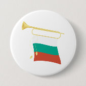 Bulgaarse vlag en bugel ronde button 7,6 cm (Voorkant)