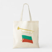 Bulgaarse vlag en bugel tote bag (Achterkant)