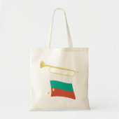 Bulgaarse vlag en bugel tote bag (Voorkant)
