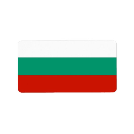 Bulgaarse vlag etiket (Voorkant)