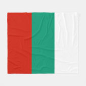 Bulgaarse vlag fleece deken (Voorkant (Horizontaal))