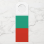 Bulgaarse vlag flessenhanger (Voorkant)