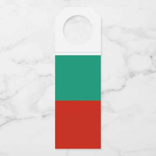 Bulgaarse vlag flessenhanger (Achterkant)