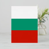 Bulgaarse vlag folie uitnodiging (Staand Voorkant)