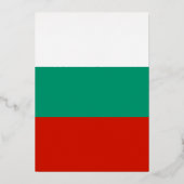 Bulgaarse vlag folie uitnodiging (Achterkant)