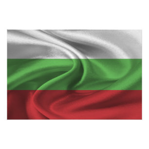 Bulgaarse vlag foto afdruk