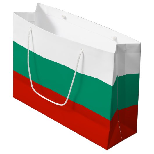 Bulgaarse vlag groot cadeauzakje (Voorkant Gekanteld)
