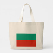 Bulgaarse vlag grote tote bag (Achterkant)