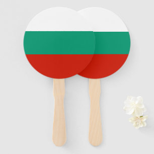 Bulgaarse vlag handwaaier