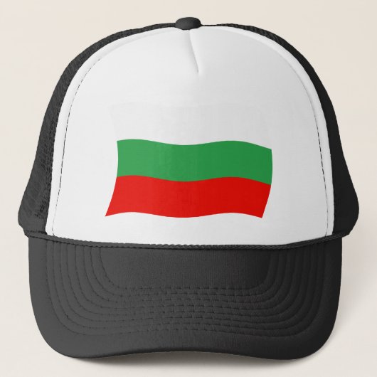 Bulgaarse Vlag Hoed Trucker Pet (Voorkant)