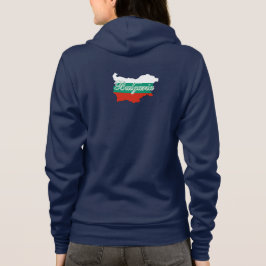 Bulgaarse vlag kaart, achterkant hoodie