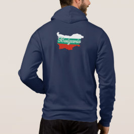 Bulgaarse vlag kaart, achterkant hoodie