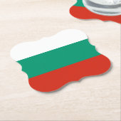 Bulgaarse vlag kartonnen onderzetters (Gekanteld)