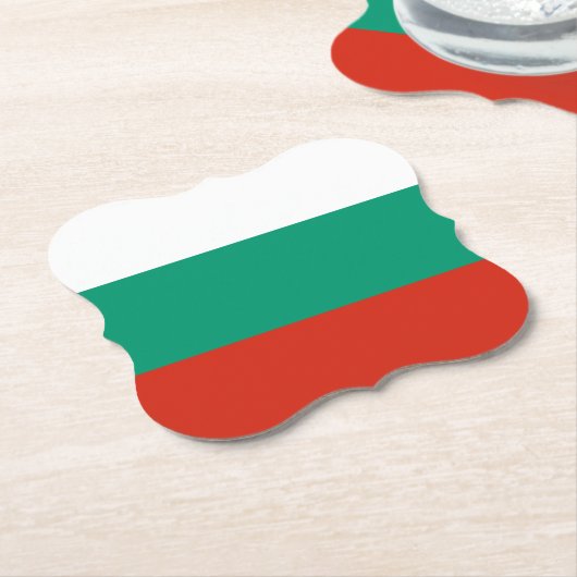 Bulgaarse vlag kartonnen onderzetters (Gekanteld)