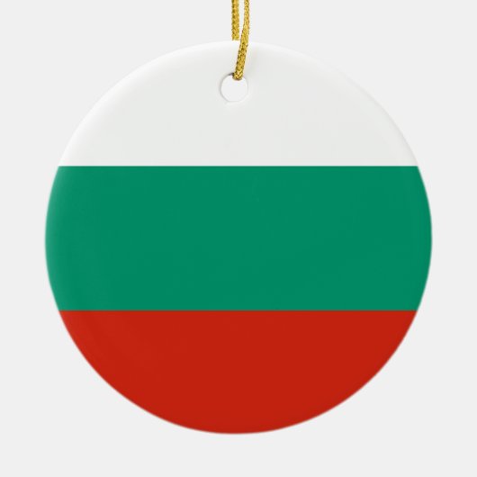 Bulgaarse vlag keramisch ornament (Voorkant)