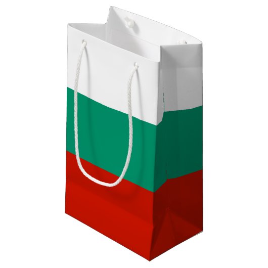 Bulgaarse vlag klein cadeauzakje (Voorkant Gekanteld)