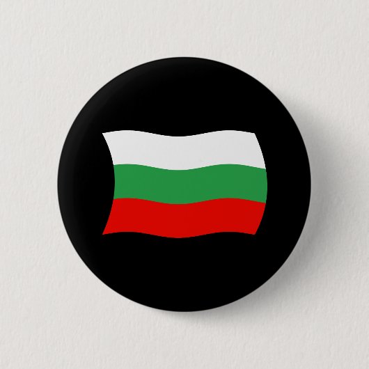 Bulgaarse Vlag Knop Ronde Button 5,7 Cm (Voorkant)