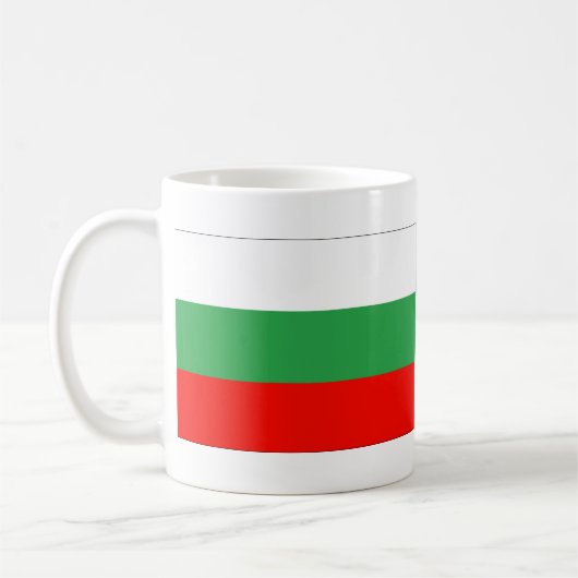 Bulgaarse vlag koffiemok (Links)