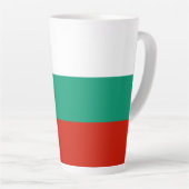 Bulgaarse vlag latte mok (Rechterhoek)