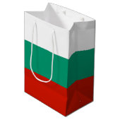 Bulgaarse vlag medium cadeauzakje (Voorkant Gekanteld)