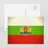 Bulgaarse vlag met wapenstilstand briefkaart (Voorkant / Achterkant)