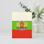 Bulgaarse vlag met wapenstilstand briefkaart (Staand voorkant)