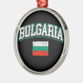 Bulgaarse vlag metalen ornament (Links)