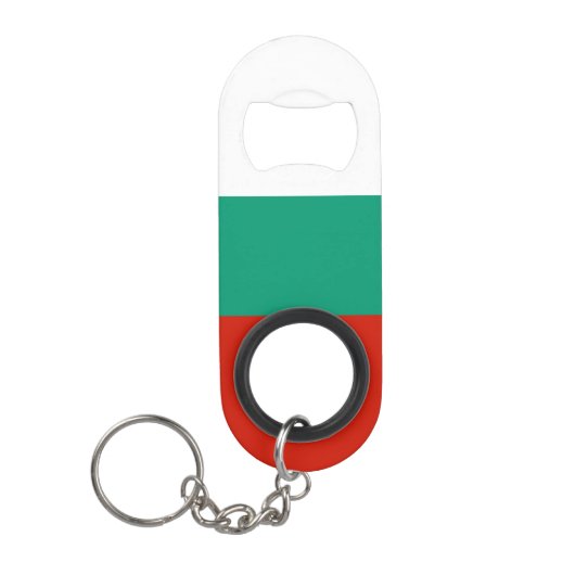 Bulgaarse vlag mini flessenopener (Voorkant)