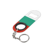 Bulgaarse vlag mini flessenopener (Achterkant Gekanteld)