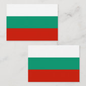 Bulgaarse vlag notitiekaartje (Voorkant / Achterkant)