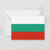 Bulgaarse vlag notitiekaartje (Achterkant)