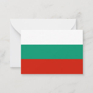 Bulgaarse vlag notitiekaartje