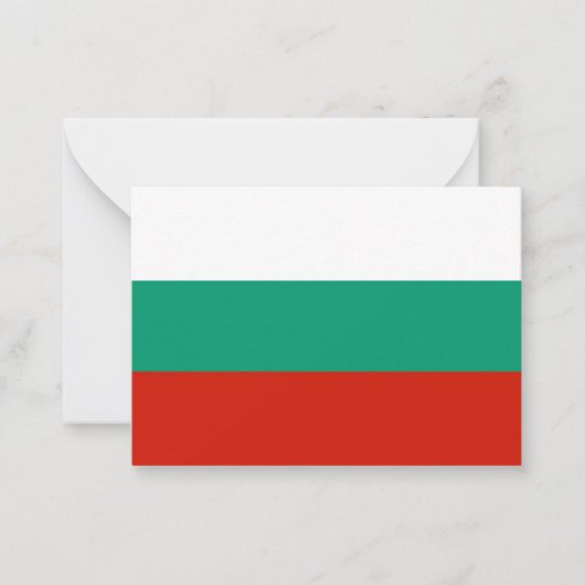 Bulgaarse vlag notitiekaartje (Voorkant)