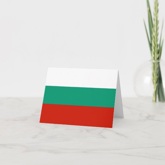 Bulgaarse vlag notitiekaartje (Voorkant)