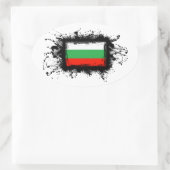 Bulgaarse vlag ovale sticker (Tas)