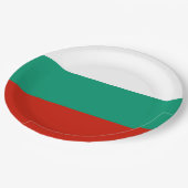 Bulgaarse vlag papieren bordje (Gekanteld)