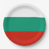 Bulgaarse vlag papieren bordje (Voorkant)