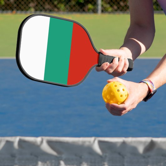 Bulgaarse vlag pickleball paddle (Insitu)