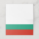 Bulgaarse vlag plaatskaartje (Buitenkant ongevouwen)