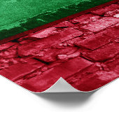 Bulgaarse vlag poster (Hoek)