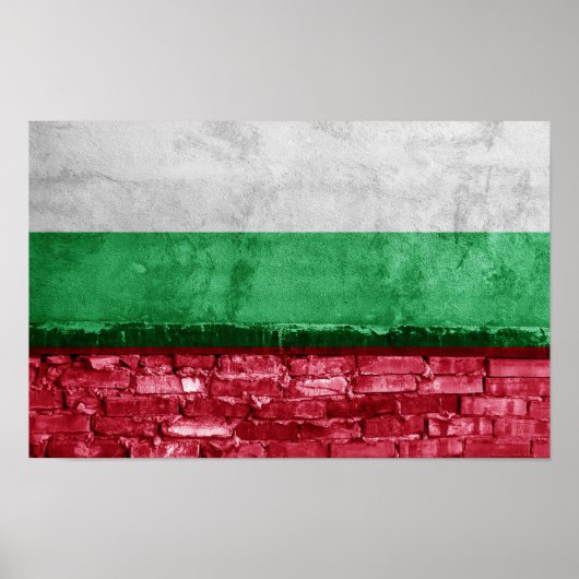Bulgaarse vlag poster (Voorkant)