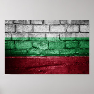 Bulgaarse vlag poster