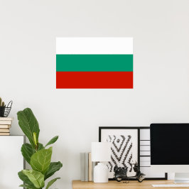 Bulgaarse vlag poster