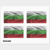 Bulgaarse vlag rechthoekige sticker (Vel)