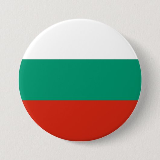 Bulgaarse vlag ronde button 7,6 cm (Voorkant)