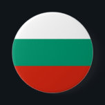 Bulgaarse vlag ronde button 7,6 cm<br><div class="desc">Bulgaarse vlag</div>