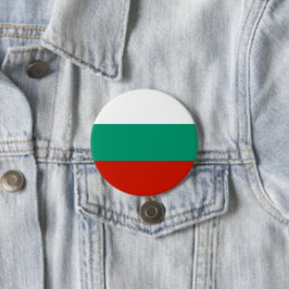 Bulgaarse vlag ronde button 7,6 cm